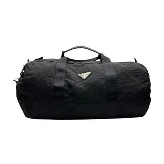 Prada unisex, Pre-owned, Zwart, Maat: ONE Size Tweed