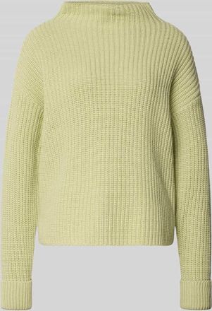 Selected Regular Fit Turtleneck-Pullover aus Baumwoll-Mix Modell SELMA in Schilf, Größe XL