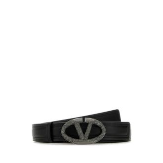 Valentino Garavani Belts, female, Black, Size: 75 CM Belt H. 30 VLogo The Bo