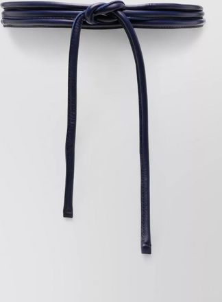 Furling leather belt