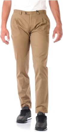Daniele Alessandrini Jeans - Heren - Chinos - Beige - S - Katoen - Broeken