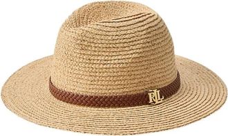 Ralph Lauren Raffia Fedora - Dames - Hoeden - Beige - ONE Size - Leer - Accessoires