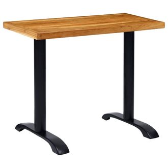 Berkfield Home Bistro Table Legs 2 pcs Black 61x8x72 cm Cast Iron | Size: 61 x 8 x 72 cm