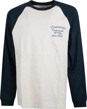 Carhartt Work in Progress Blue Logo T-shirt