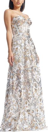 Dress The Population Daven Fit & Flare Dress