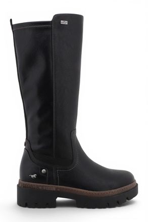 Mustang Womens Black Knee High Chunky Long Winter Boots - M0062001