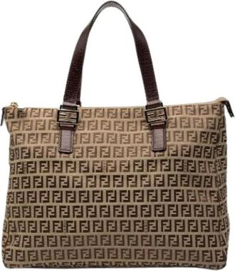 Fendi Pre-owned Tote Bags, female, Brown, Size: ONE SIZE Pre-owned Tote Bag
