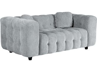 Habitat et Jardin Habitat Et Jardin - Sof&aacute; Recto vendome De Chenilla - 2 Plazas - Gris