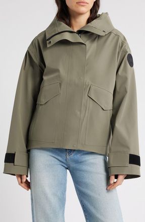 Canada Goose Tofino Hooded Rain Jacket in Smokey Sage at Nordstrom, Size Medium