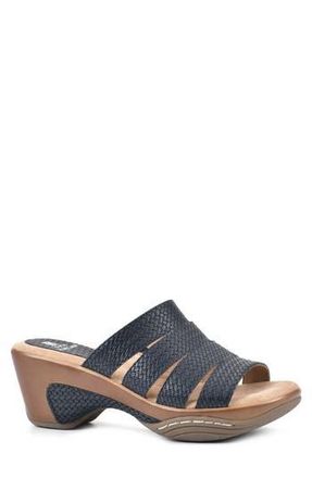 White Mountain WHITE MOUNTAIN Valora Wedge Sandal in Navy/Woven at Nordstrom Rack, Size 9.5
