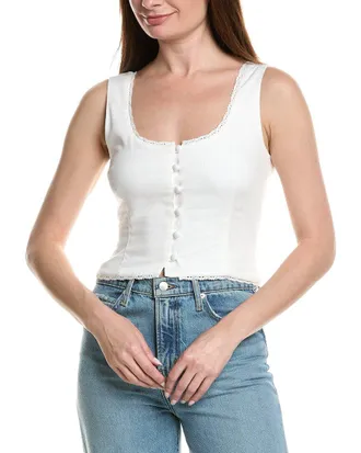 Rolla's Paloma Linen-Blend Top