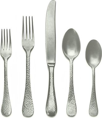 Mepra Epoque Flatware Set - 5 Pieces in Pewter Champagne at Nordstrom