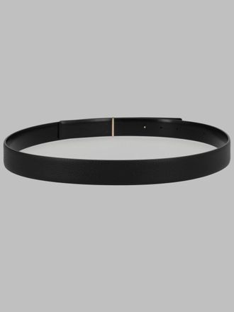 Tom Ford Leather T-Buckle Belt - Black