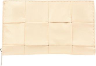 Bottega Veneta Beige Intrecciato Leather Long Wallet (Bi-Fold) (Pre-Owned)