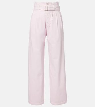 A Gold E Jeans anchos con cintur&oacute;n