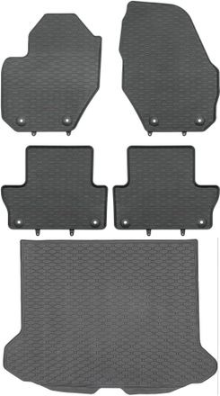 OEM Juego De Alfombrillas De Goma Para Coche Y Alfombrilla Para Maletero Para Volvo Xc60 I Suv (10/2008-06/2017)