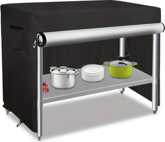OEM Housse Barbecue - Tela Oxford Impermeable Uv - Para Plancha Exterior Carro - 122x76x90 Cm - 1 Unidad
