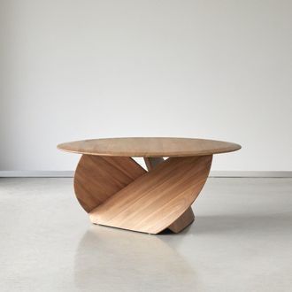 Tikamoon Mesa de centro de teca maciza, modelo grande