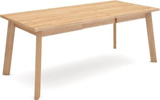 Skraut Home Skraut Home - Mesa Comedor, Mesa Fija Cocina Y Sal&oacute;n, 200, Para 10 Comensales, Patas De Madera, Estilo Moderno, Roble