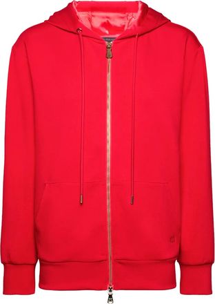 Elena Miro Felpa con cappuccio e zip - Rosso