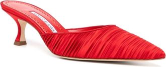 Manolo Blahnik Womens Carolyne Heels In Red