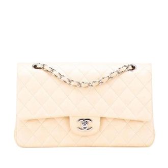 Chanel Pre-owned Classic Double Flap Shoulder Bag - Dames - Pre-owned - Beige - Maat: ONE Size Leer