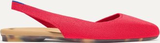 Rothy's Womens Almond Slingback Flats In Lollipop Red