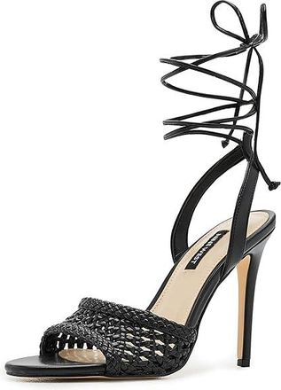 Nine West Merta Womens Dress Sandals Black : 9.5 M, Faux Leather