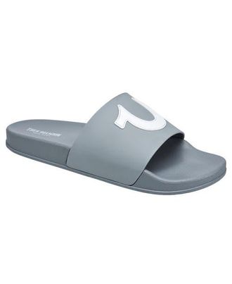 True Religion 112 Logo Slide in Gray at Nordstrom, Size 10