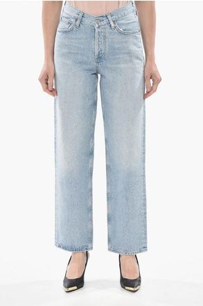 A Gold E Baggy-Fit Jeans with V-Waist 21cm size 25