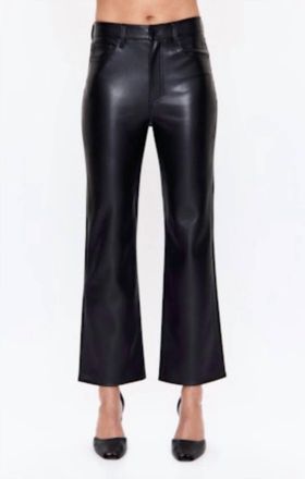 Pistola Denim Ally High Rise Vintage Ankle Bootcut Pants In Onyx