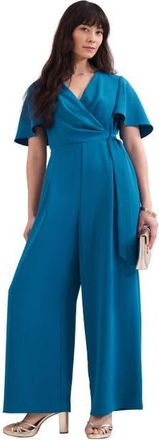 Phase Eight Julissa V-Neck Jumpsuit in Blue at Nordstrom, Size 10