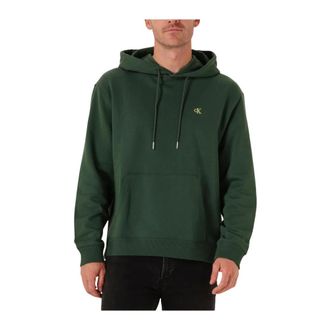 Calvin Klein Heren, Sweatshirts & Hoodies, Groen, Maat: XL Katoen