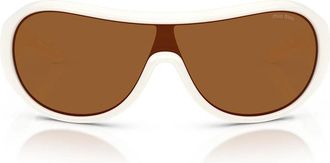 Miu Miu Sunglasses Mub14 Su 17 K20 V White/Dark Bronze Women