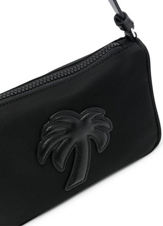 Palm Angels Womens Shoulder Bag Black Nylon