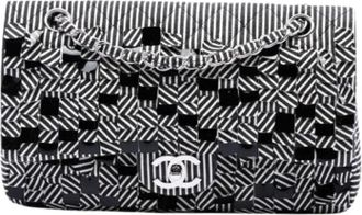 Chanel Pre-owned Fringe Canvas Shoulder Bag - Dames - Vintage Schoudertas - Zwart - ONE Size - Pailletten - Vintage