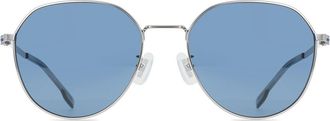 BOSS Boss 1471/F/SK Asian Fit 6LB/KU Mens Sunglasses Silver Size 57