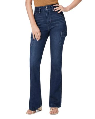 Paige Womens Paige Dion Jeans Gracie Lou Denim Bootcut Leg High Rise Cargo JZZ323