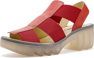 FLY London Teev615fly Womens Sandals Devil Red : EU 41 (US Womens 10-10.5) M, Leather
