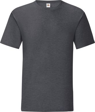 Fruit Of The Loom Fruit of the Loom Iconisch T-shirt voor heren (set van 5) (Donkere Heide)