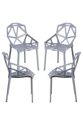 Regalos Miguel Regalos Miguel - Packs Sillas Comedor - Pack 4 Sillas Omega - Gris Oscuro