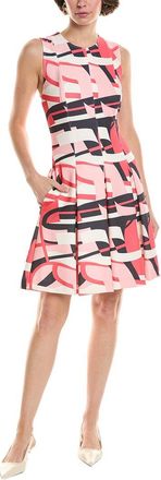 Natori Abstract Lines Midi Dress