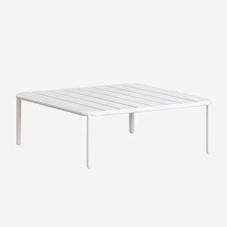 Sklum Mesa De Centro Para Jard&iacute;n Cuadrada 90x90 Cm En Acero Roubly Sklum