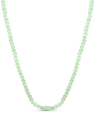 Jewelmak 14K Green Calcite Necklace