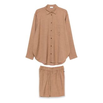 Andamane Pyjamas, female, Brown, Size: L Georgiana Set