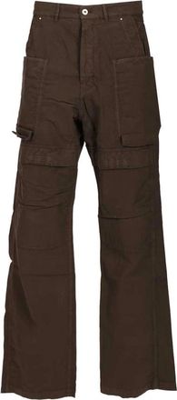 Rick Owens Stefan Cargo - Heren - Wijde Broeken - Bruin - W34 - Katoen - Broeken