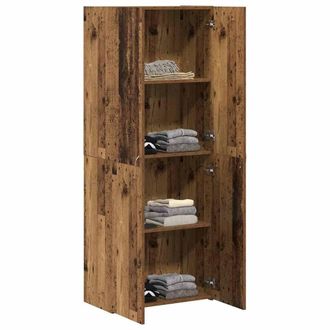 Berkfield Home Highboard Old Wood 60 x 32 x 153 cm - made from engineered wood in Brown