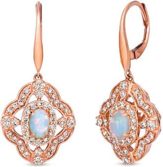 Le Vian Ladies Nude Diamonds Earrings set in 14K Strawberry Gold TRLD 50
