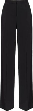 Pinko Pergaminoz 99 Broeken - Dames - Wijde Broeken - Zwart - XS - Polyester - Broeken