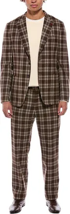 Isaia Capri Wool Suit With Flat Front Pant